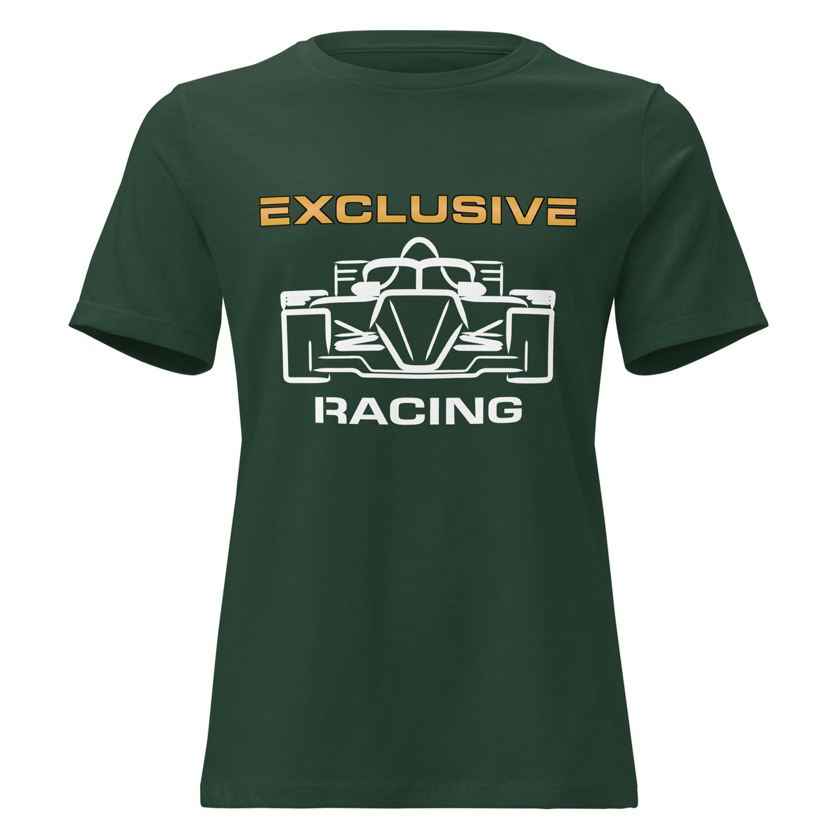 [Forest Green] Front — EXR F-Car Front Tee — Women's