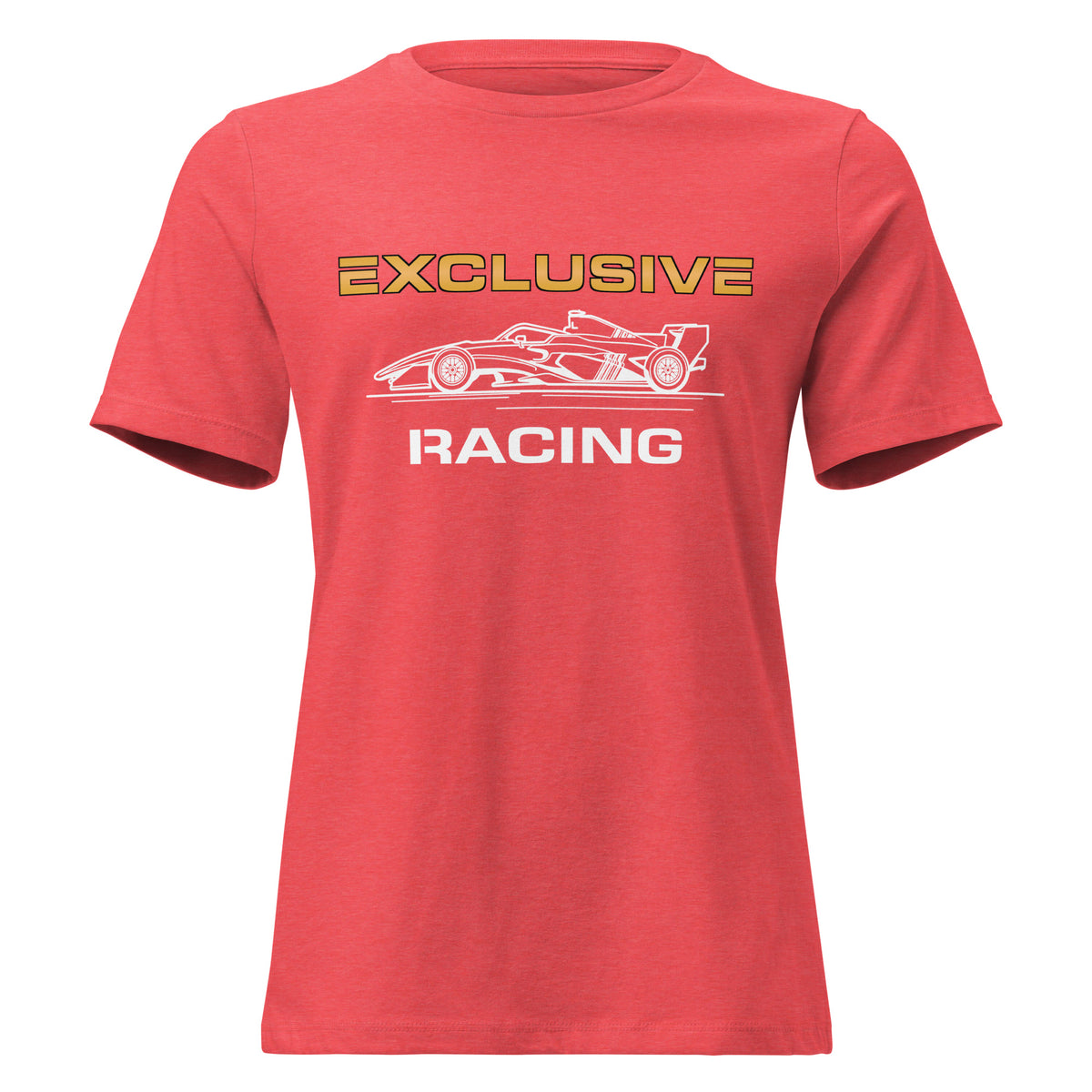 [Heather Red] Front — EXR F-Car Side Tee — Women's