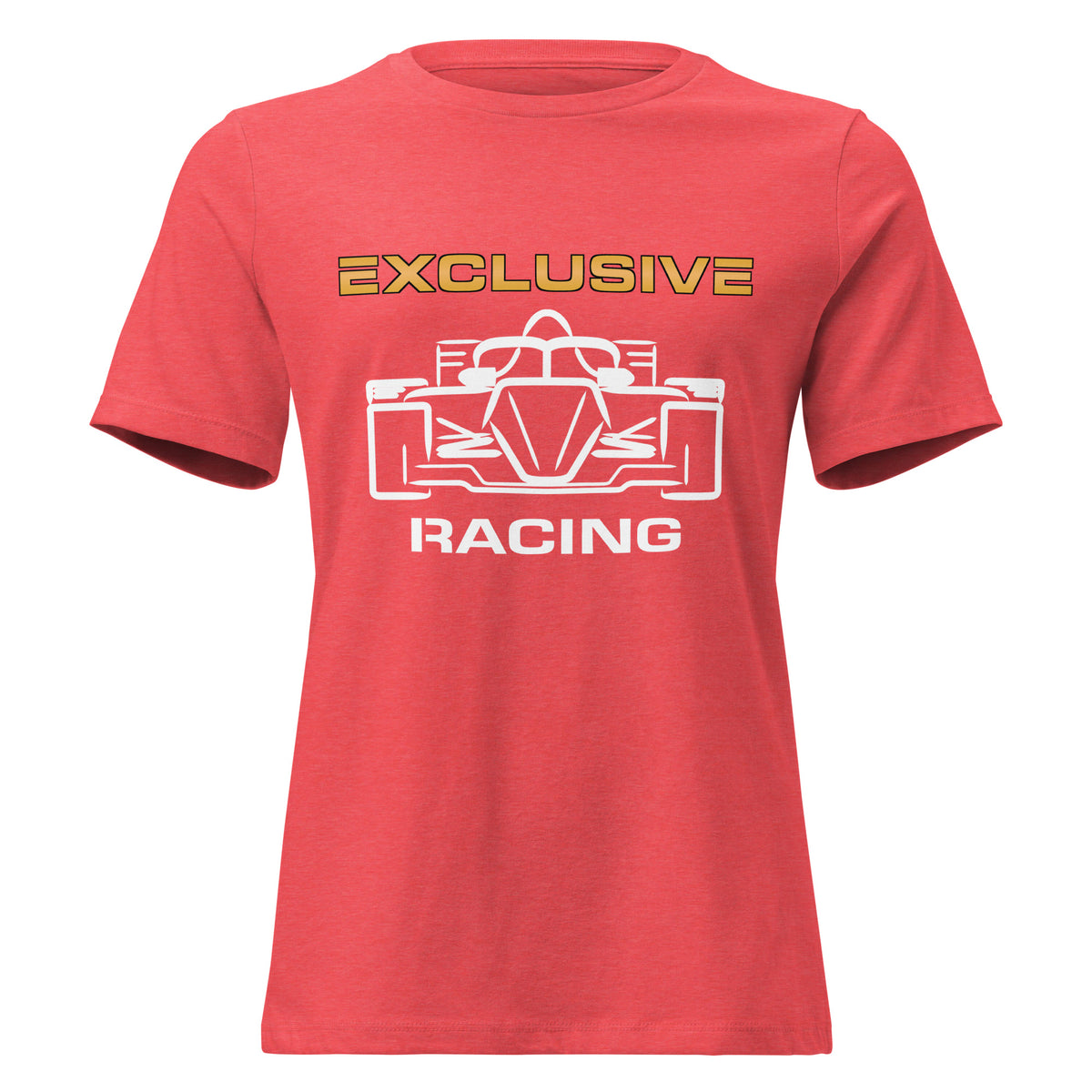 [Heather Red] Front — EXR F-Car Front Tee — Women's