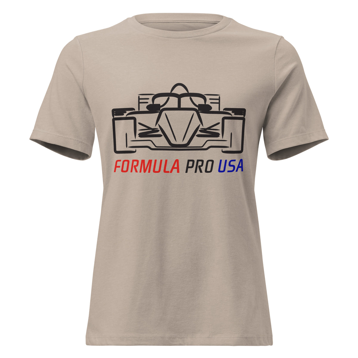 [Heather Stone] Front — FPUSA Front View Tee — Women's