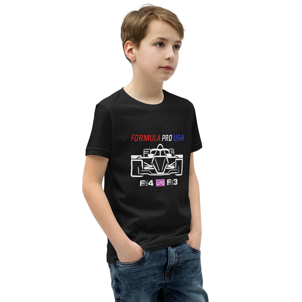 [Black] Right Front — FPUSA All Classes Front View Youth Tee